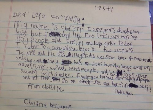 Carta de rapariga de 7 anos à Lego torna-se viral. “Quero mais raparigas Lego que tenham aventuras”