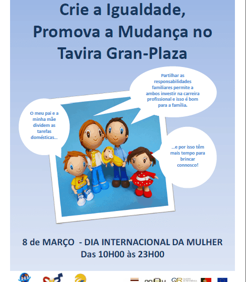  “Spot da Igualdade” – Espaço Itinerante de Sensibilização: Crie a igualdade, Promova a Mudança
