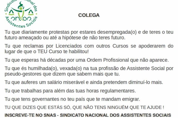 Sindicato Nacional dos Assistentes Sociais inaugura sede