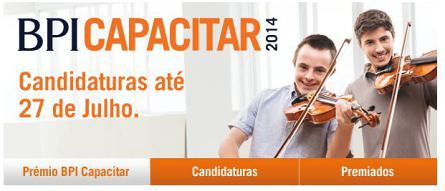 Prémio BPI Capacitar 2014 já tem candidaturas abertas