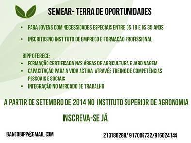 Projecto do BIPP – SEMEAR – Terra de Oportunidades promove inclusão profissional de jovens especiais