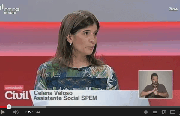 Celena Veloso, Assistente Social com participação no Programa Sociedade Civil