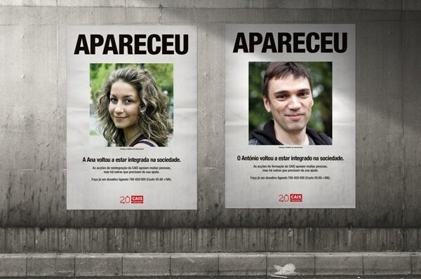 Cais espalha cartazes com pessoas que “apareceram”