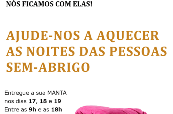 Comunidade Vida e Paz angaria mantas para população sem-abrigo