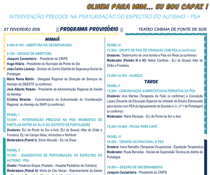  VII Encontro de Intervenção Precoce
