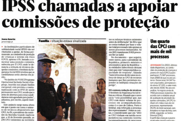 IPSS chamadas a apoiar Comissões de Proteção