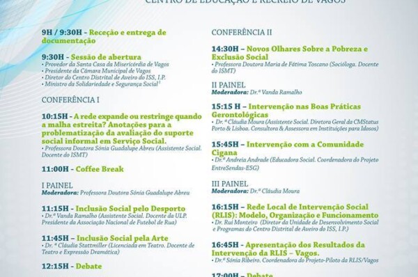 Seminário "Intervenção Social: Práticas e Desafios"