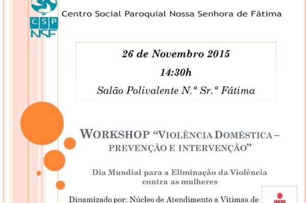 Workshop “Violência Doméstica – Prevenção e Tratamento”