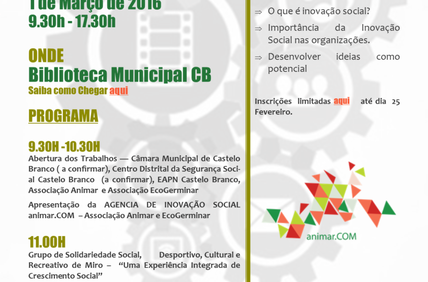  WORKSHOP: INOVAÇÃO SOCIAL