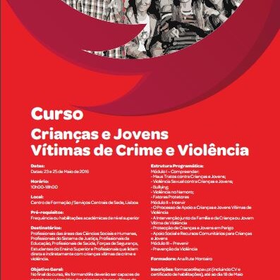 CRIANÇAS E JOVENS VÍTIMAS DE CRIME E DE VIOLÊNCIA
