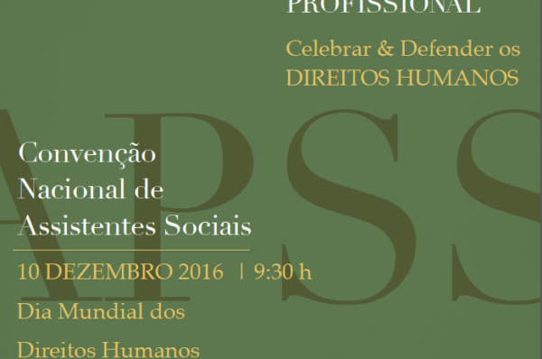 CONVENÇÃO NACIONAL DE ASSISTENTES SOCIAIS: 10 DE DEZEMBRO 2016]