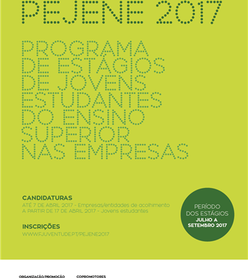25º PEJENE – Programa de Estágios de Jovens Estudantes do Ensino Superior nas Empresas