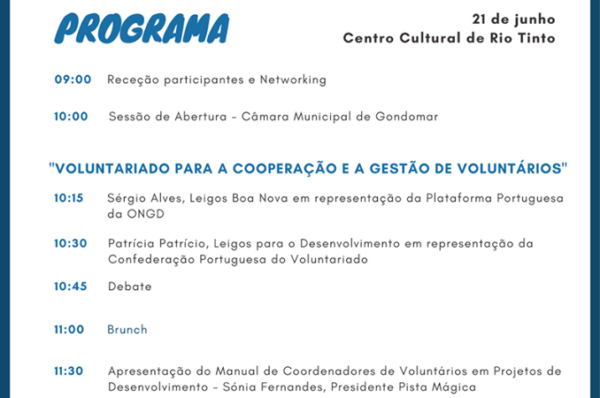 Conferência ” Voluntariado e Cooperação Para o Desenvolvimento “