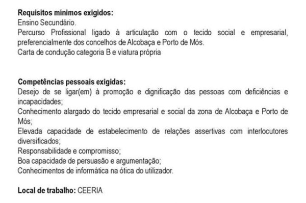 Ceeria encontra-se a recrutar Mediador Social