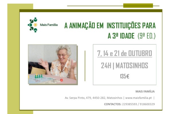 Formação “A Animação em Instituições para a 3ª Idade”
