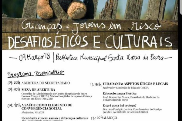 Encontro | Crianças e Jovens em Risco – Desafios Éticos e Culturais