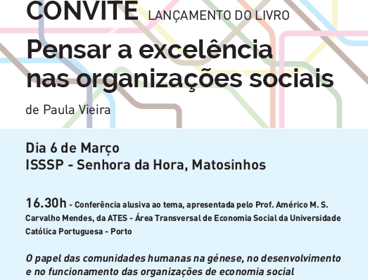 Lançamento de Livro ” Pensar a excelência nas organizações sociais “