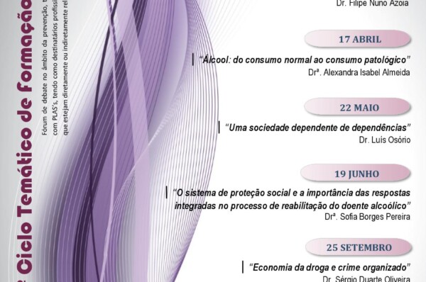Unidade de Alcoologia de Coimbra promove “Ciclos Temáticos de Formação em Alcoologia”