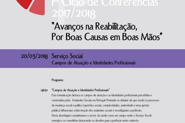 Conferência do Serviço Social com o tema “Campos de Atuação e Identidades Profissionais”