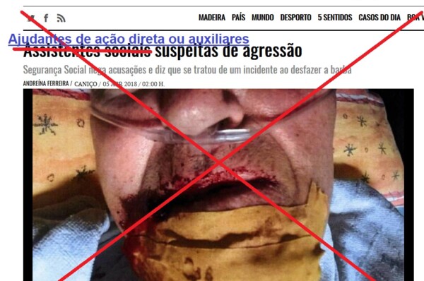 Notícia usa o termo “Assistentes Sociais” para referir-se a ajudantes ação direta ou auxiliares