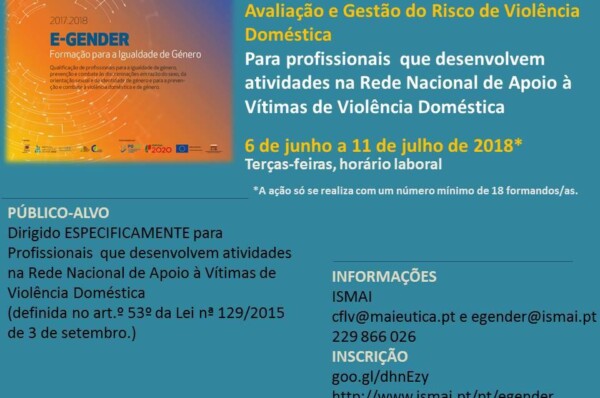 Avaliação e Gestão do Risco de Violência Doméstica, 30h – formação gratuita