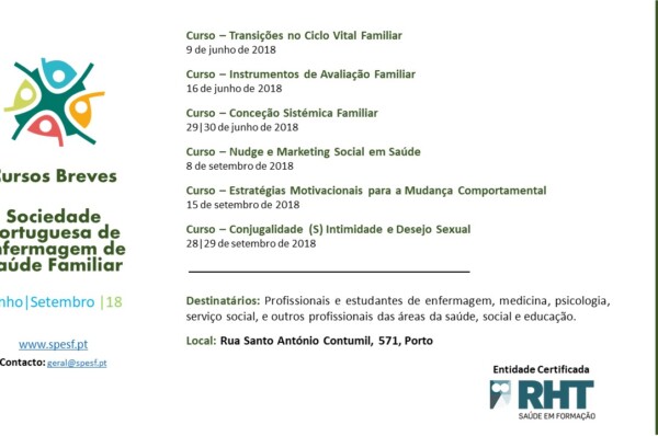 Cursos breves de formação relacionados com a temática de Saúde Familiar