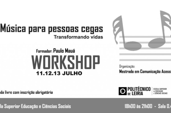 Workshop Música para pessoas cegas – Gratuito