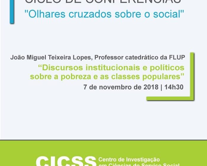  Ciclo de Conferências ” Olhares Cruzados sobre o Social “