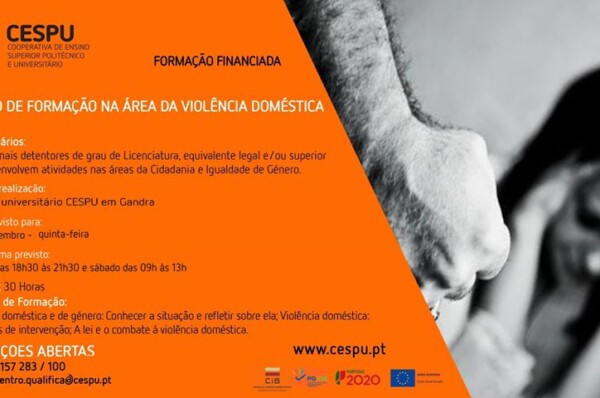 Curso de Formação na área de Violência Doméstica ( 30 horas) gratuito