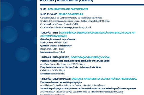 Seminário : Serviço Social : Investigação no Ensino e na Profissão