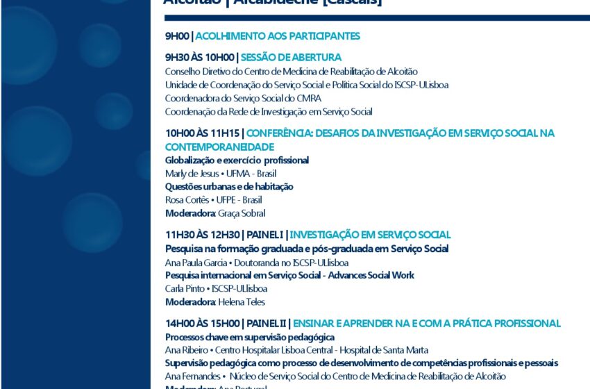  Seminário : Serviço Social : Investigação no Ensino e na Profissão