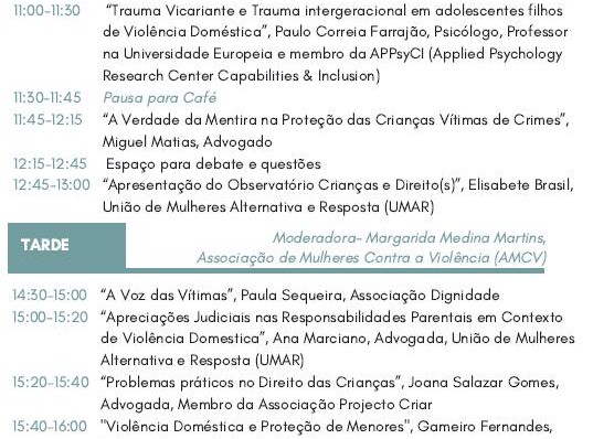 Observatório Crianças e Direito(s) – 16 de Outubro