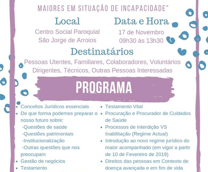  Workshop ” Os direitos das pessoas com demência maiores em situação de incapacidade “
