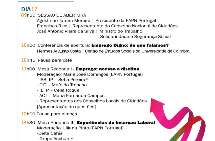  Seminário “Trabalho Digno: um alicerce para a paz social” – 17 deOutubro