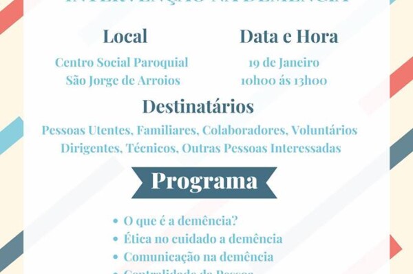 Workshop Gratuito ” Intervenção na Demência “