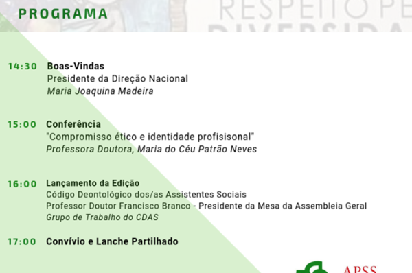 Lançamento Oficial do Código Deontológico das/os Assistentes Sociais – 19 de Janeiro