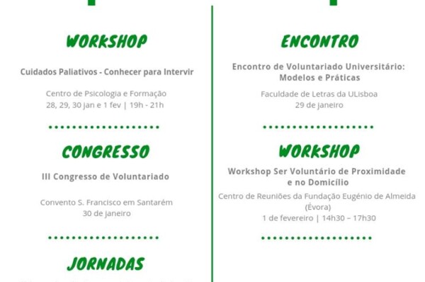 AGENDA SEMANAL 28 JANEIRO A 3 DE FEVEREIRO