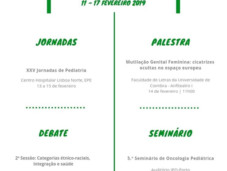  Agenda Semanal de 11 a 17 de fevereiro de 2019