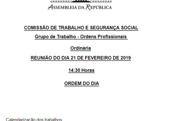 Informações : Processo da Ordem dos/das Assistentes Sociais
