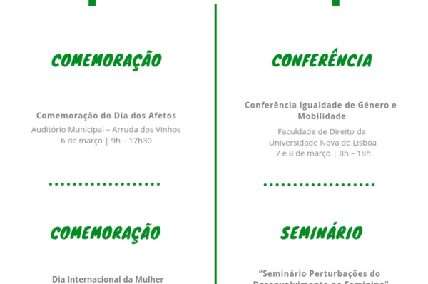 AGENDA SEMANAL 4 A 10 DE MARÇO