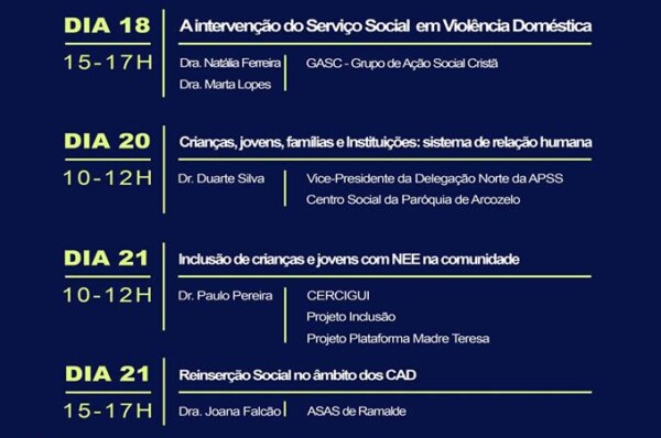 Semana de Serviço Social na Faculdade de Filosofia e Ciências Sociais UCP-Braga
