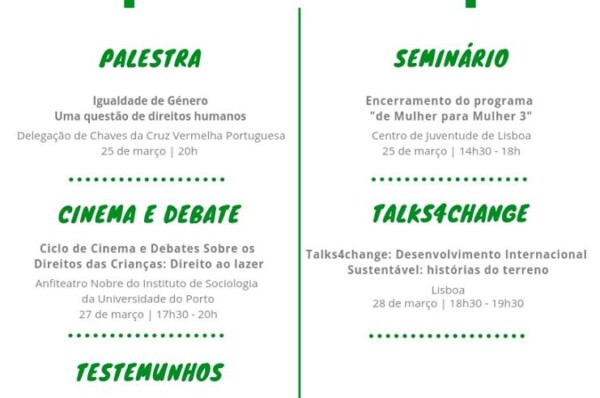 Agenda semanal de 25 a 31 de março de 2019