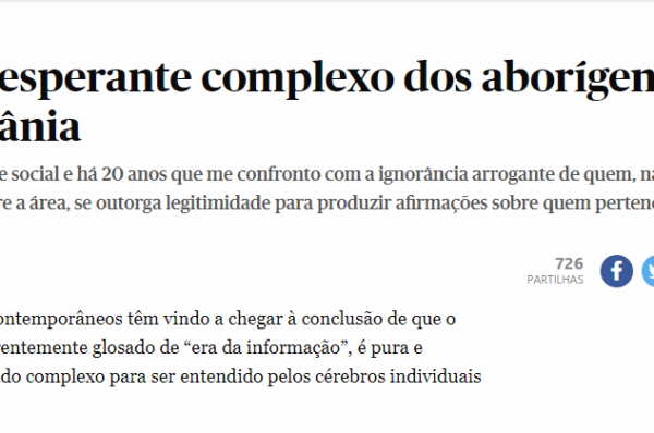 O desesperante complexo dos aborígenes da Tasmânia