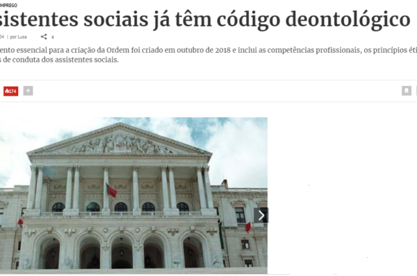 Notícia Sabádo ” Assistentes sociais já têm código deontológico”
