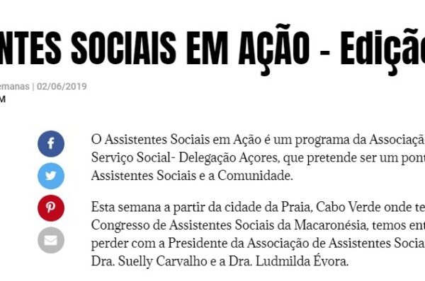 Programa de Rádio : Assistentes Sociais em Ação nº2