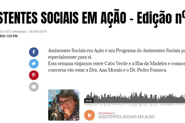 Programa de Rádio : Assistentes Sociais em Ação nº 3