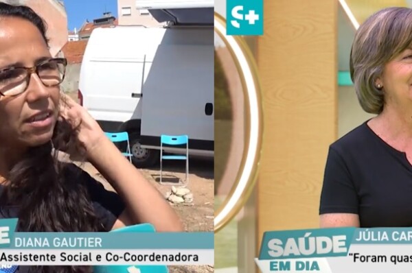 Reportagem sobre Unidade móvel de consumo vigiado e Entrevista à Presidente da APSS Júlia Cardoso sobre a OAS