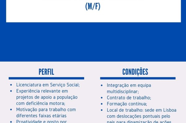 ASBIHP encontra-se a recrutar Assistente Social