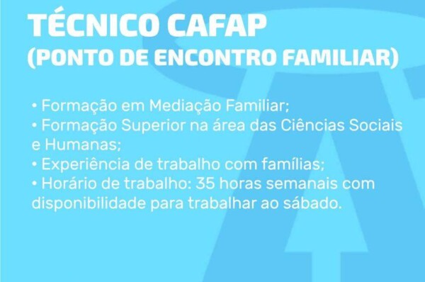 Centro Paroquial do Estoril encontra-se a recrutar Técnico Cafap