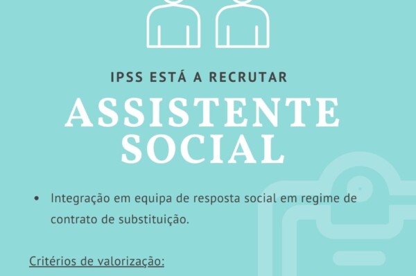 InterAgir encontra-se a recrutar Assistente Social